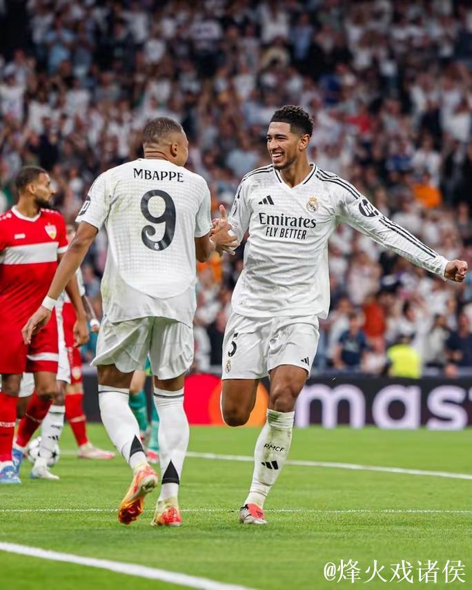 欧冠-姆巴佩携手恩德里克破门 皇马3-1主场战胜斯图加特